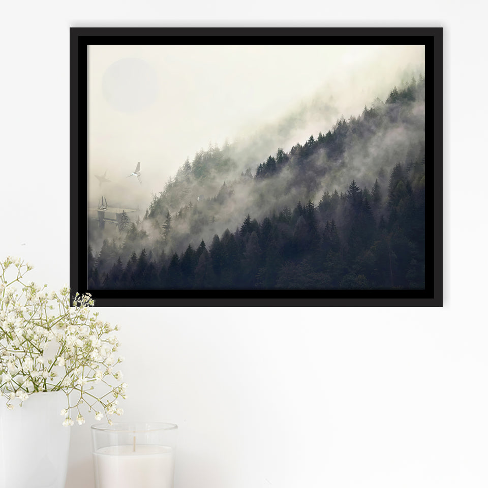Endor Legendary Movie Framed Canvas Prints Wall Art - Painting Canvas, Wall Decor, Canvas Art, Floating Frame