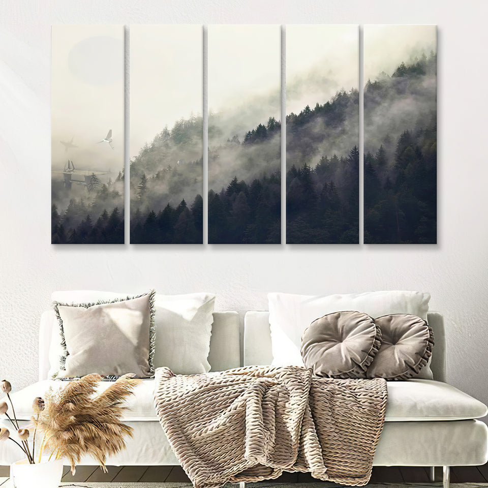Endor Legendary Movie 5 Pieces B Canvas Prints Wall Art - Painting Canvas, Multi Panel, Wall Decor, Canvas Art