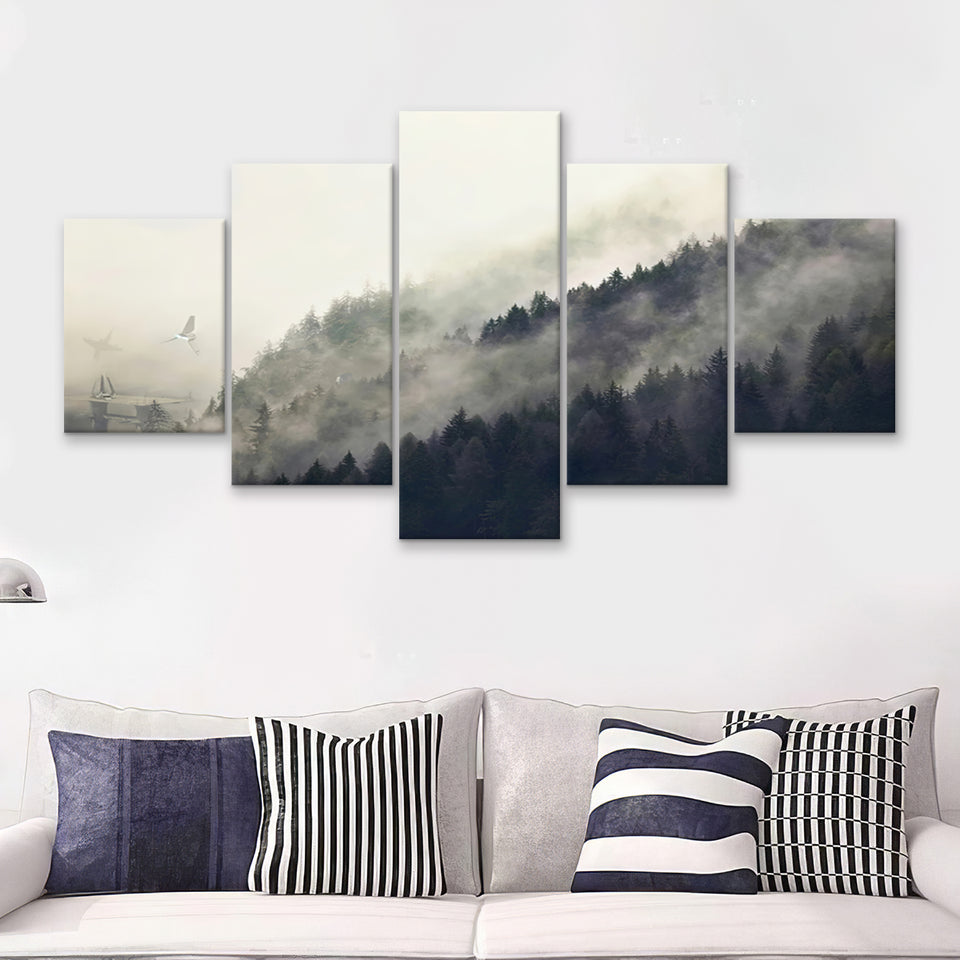 Endor Legendary Movie 5 Pieces Canvas Prints Wall Art - Painting Canvas, Multi Panel, Wall Decor, Canvas Art