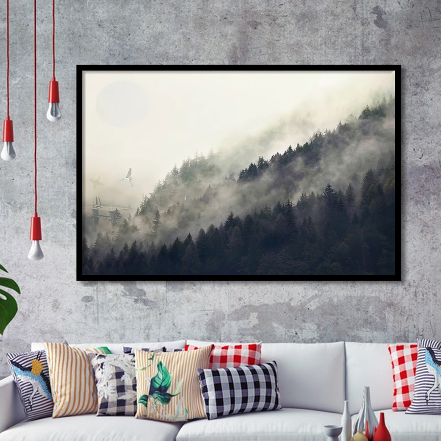 Endor Legendary Movie Framed Art Prints Wall Decor - Painting Prints, Wall Art, Framed Picture, Black Frame