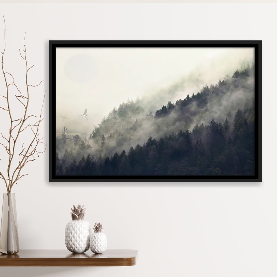Endor Legendary Movie Framed Canvas Prints Wall Art - Painting Canvas, Wall Decor, Canvas Art, Floating Frame