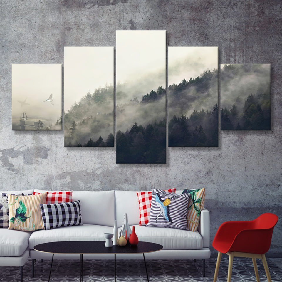 Endor Legendary Movie 5 Pieces Canvas Prints Wall Art - Painting Canvas, Multi Panel, Wall Decor, Canvas Art