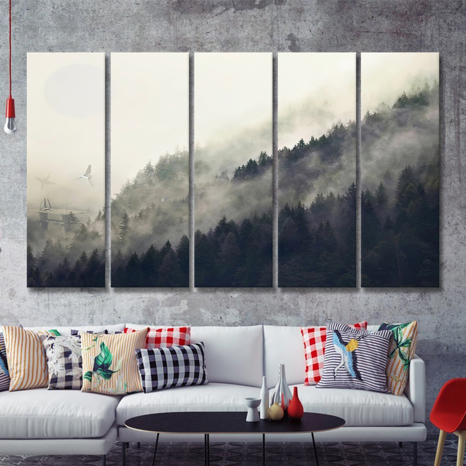 Endor Legendary Movie 5 Pieces B Canvas Prints Wall Art - Painting Canvas, Multi Panel, Wall Decor, Canvas Art
