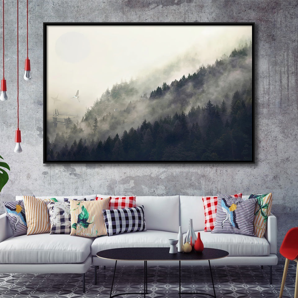 Endor Legendary Movie Framed Canvas Prints Wall Art - Painting Canvas, Wall Decor, Canvas Art, Floating Frame