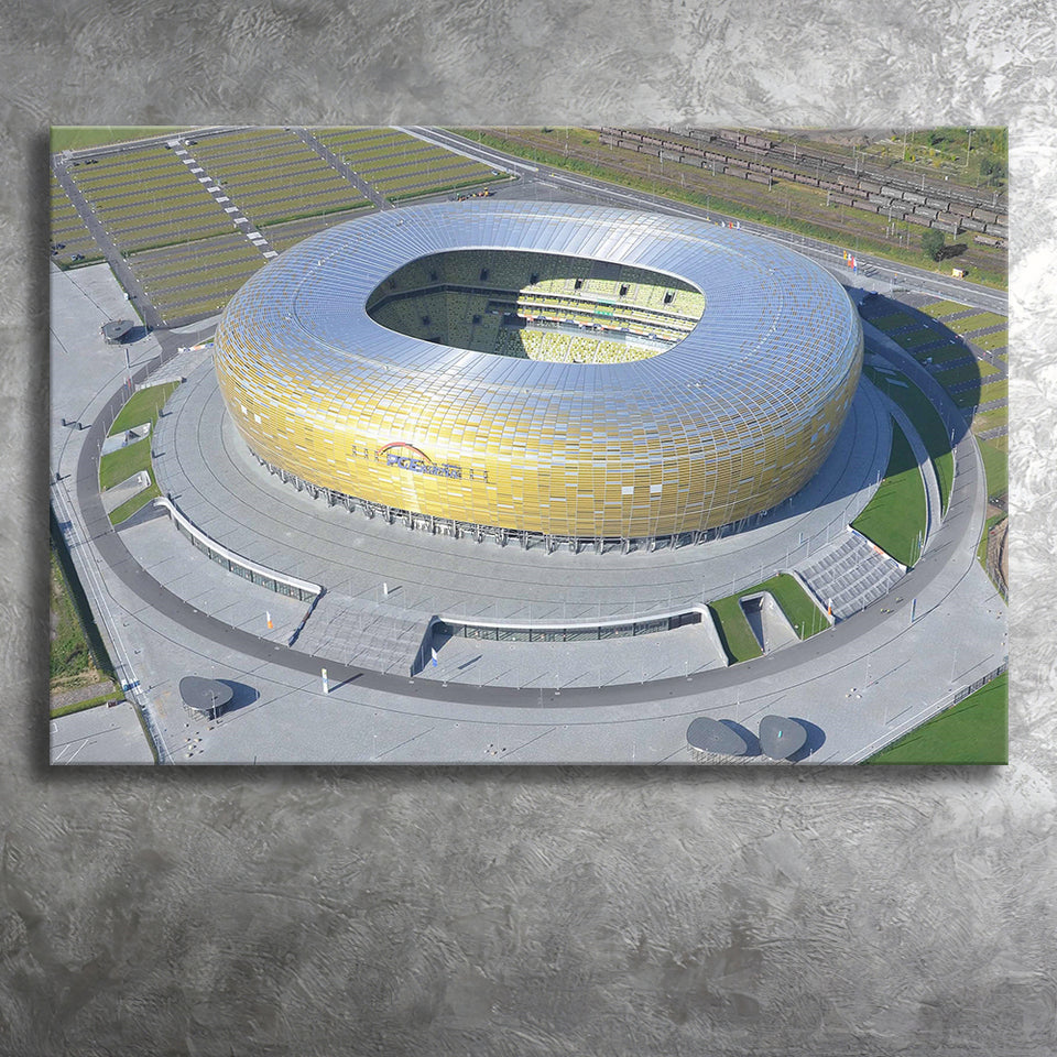 Energa Stadium in Poland, Stadium Canvas, Sport Art, Gift for him, Fan Gift, Canvas Prints Wall Art Decor