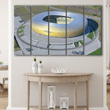 Energa Stadium in Poland, Stadium Canvas, Sport Art, Gift for him, Multi Panels B, Canvas Prints Wall Art Decor