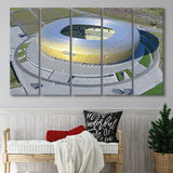 Energa Stadium in Poland, Stadium Canvas, Sport Art, Gift for him, Multi Panels B, Canvas Prints Wall Art Decor