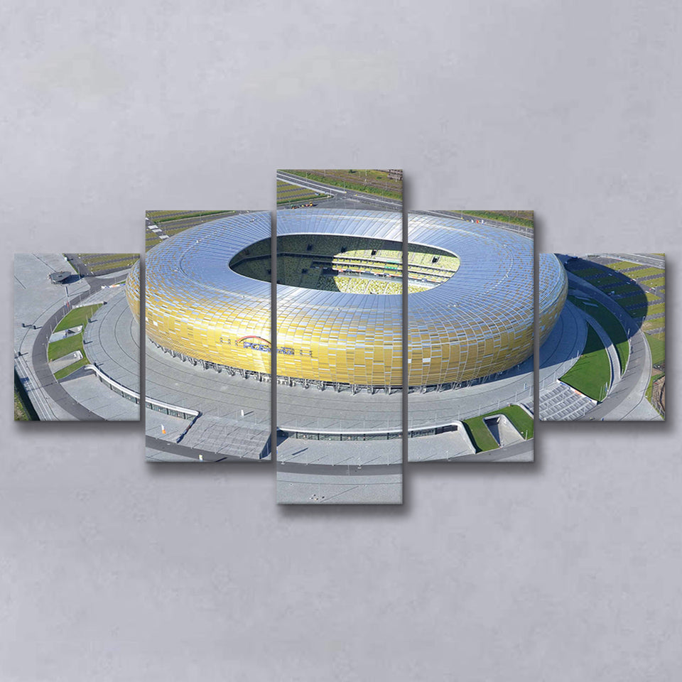 Energa Stadium in Poland, Stadium Canvas, Sport Art, Large Canvas, Multi Panels, Canvas Prints Wall Art Decor