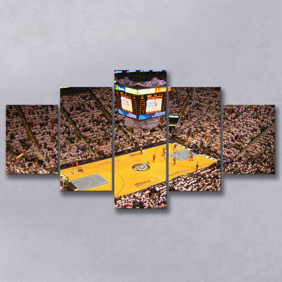 Energy Solutions Arena Interior, Stadium Canvas, Sport Art, Large Canvas, Multi Panels, Canvas Prints Wall Art Decor