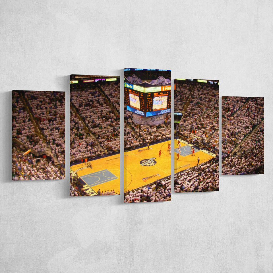 Energy Solutions Arena Interior, Stadium Canvas, Sport Art, Large Canvas, Multi Panels, Canvas Prints Wall Art Decor