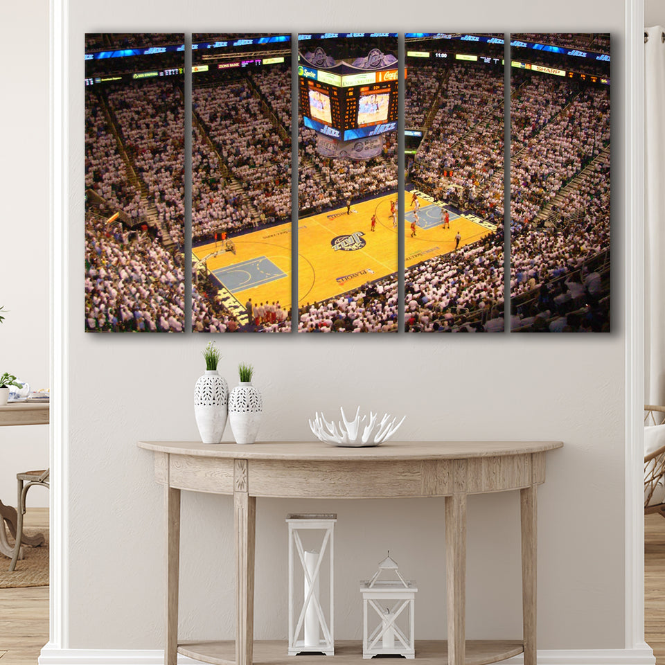 Energy Solutions Arena Interior, Stadium Canvas, Sport Art, Gift for him, Multi Panels B, Canvas Prints Wall Art Decor