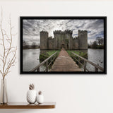 England Bodiam Castle Framed Canvas Prints Wall Art - Painting Canvas, Wall Decor, Canvas Art, Floating Frame