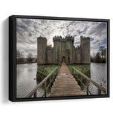 England Bodiam Castle Framed Canvas Prints Wall Art - Painting Canvas, Wall Decor, Canvas Art, Floating Frame