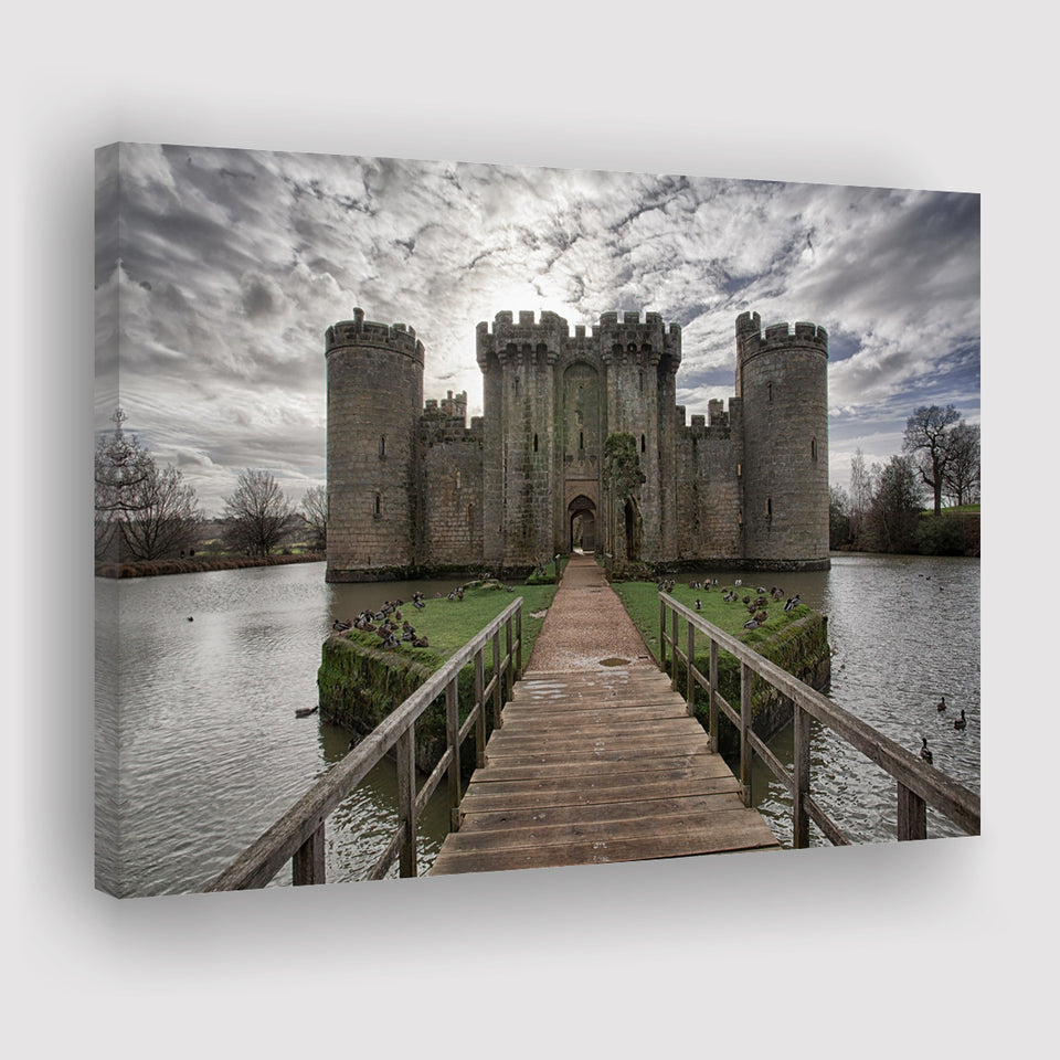 England Bodiam Castle Canvas Prints Wall Art - Painting Canvas, Wall Decor, Canvas Art, For Sale