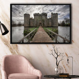 England Bodiam Castle Framed Canvas Prints Wall Art - Painting Canvas, Wall Decor, Canvas Art, Floating Frame