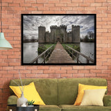 England Bodiam Castle Framed Art Prints Wall Decor - Painting Prints, Wall Art, Framed Picture, Black Frame
