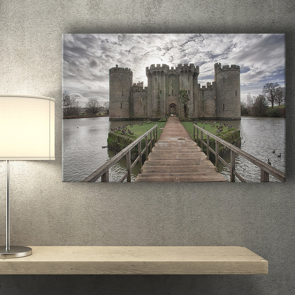 England Bodiam Castle Canvas Prints Wall Art - Painting Canvas, Wall Decor, Canvas Art, For Sale