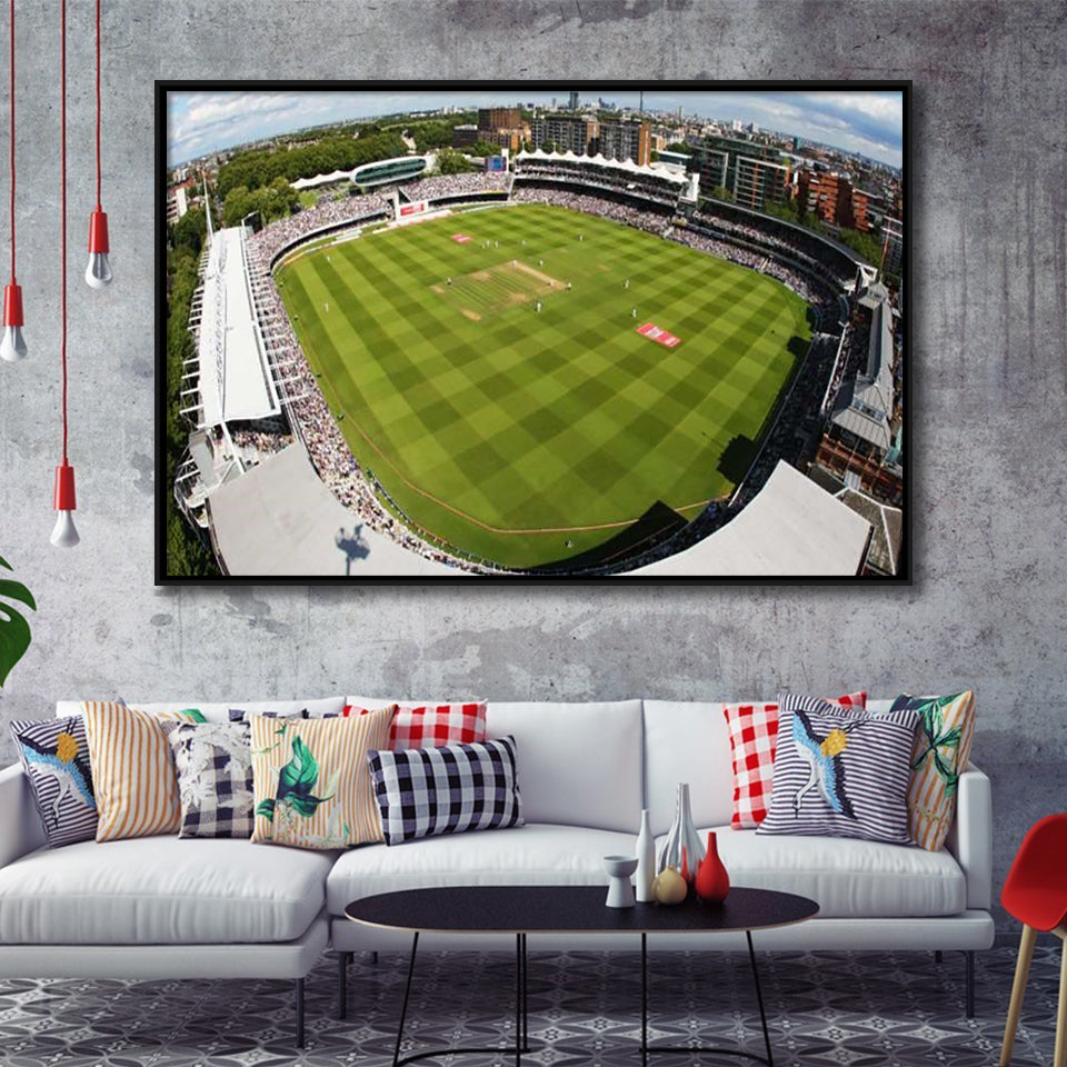 England Lords Cricket Ground, Stadium Canvas, Sport Art, Gift for him, Framed Canvas Prints Wall Art Decor, Framed Picture