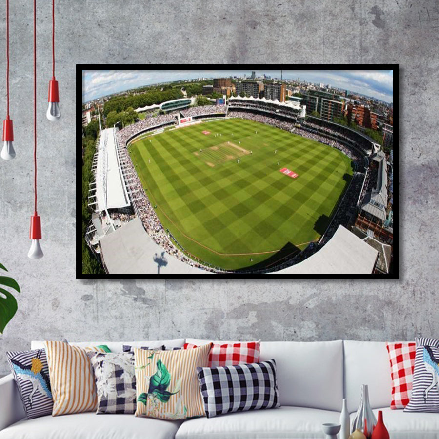 England Lords Cricket Ground, Stadium Canvas, Sport Art, Gift for him, Framed Art Prints Wall Art Decor, Framed Picture