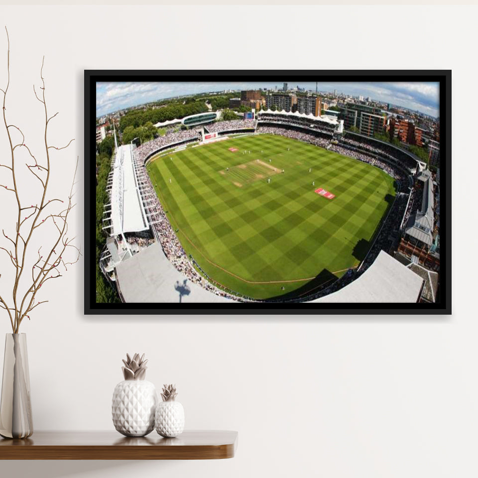 England Lords Cricket Ground, Stadium Canvas, Sport Art, Gift for him, Framed Canvas Prints Wall Art Decor, Framed Picture