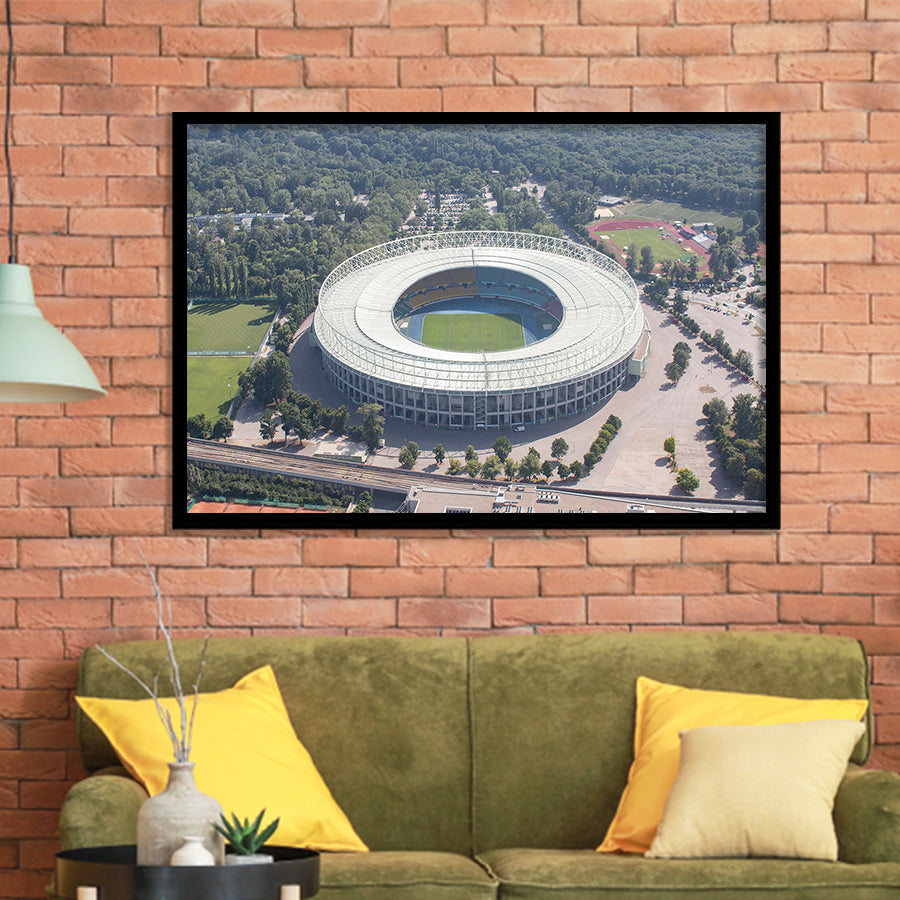 Ernst Happel Stadion Vienna, Stadium Canvas, Sport Art, Gift for him, Framed Art Prints Wall Art Decor, Framed Picture