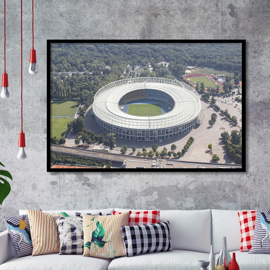 Ernst Happel Stadion Vienna, Stadium Canvas, Sport Art, Gift for him, Framed Art Prints Wall Art Decor, Framed Picture
