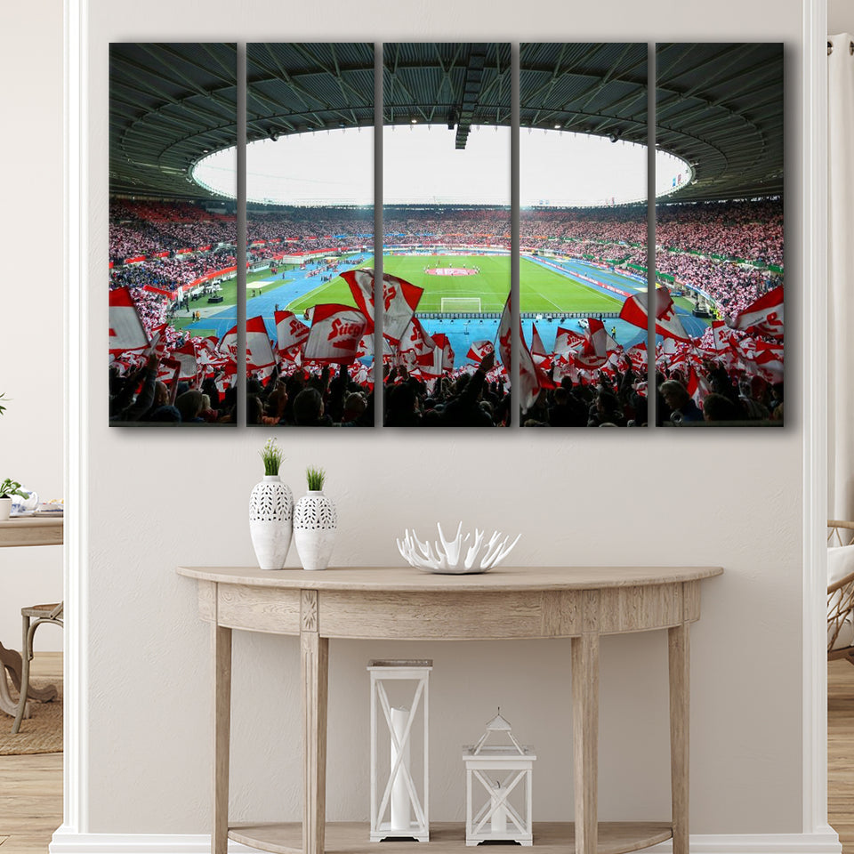 Ernst Happel Stadion Wien, Stadium Canvas, Sport Art, Gift for him, Multi Panels B, Canvas Prints Wall Art Decor