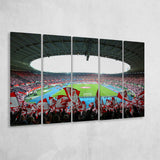 Ernst Happel Stadion Wien, Stadium Canvas, Sport Art, Gift for him, Multi Panels B, Canvas Prints Wall Art Decor