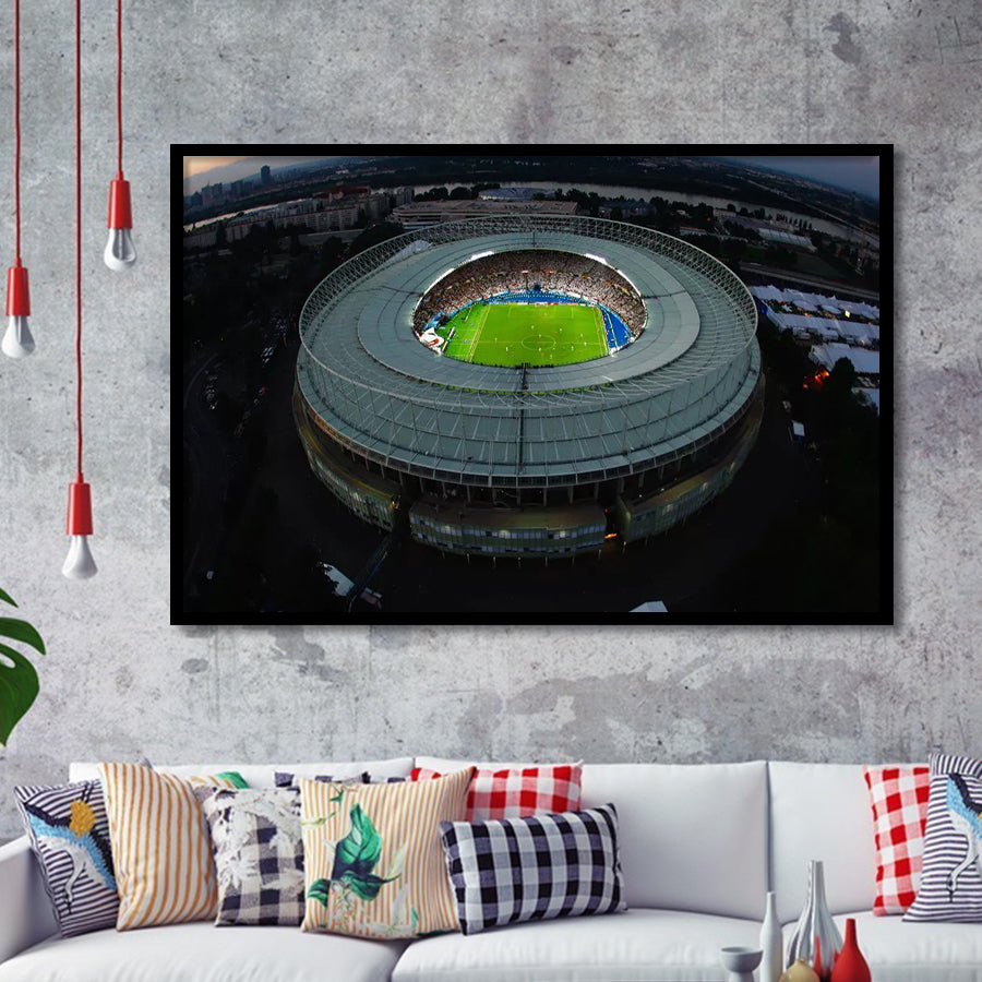 Ernst Happel Stadium in Austria, Stadium Canvas, Sport Art, Gift for him, Framed Art Prints Wall Art Decor, Framed Picture