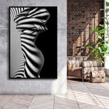 Erotic Canvas Black And White Framed Canvas Prints Wall Art Home Decor - Painting Canvas,Black Frame, Ready to hang