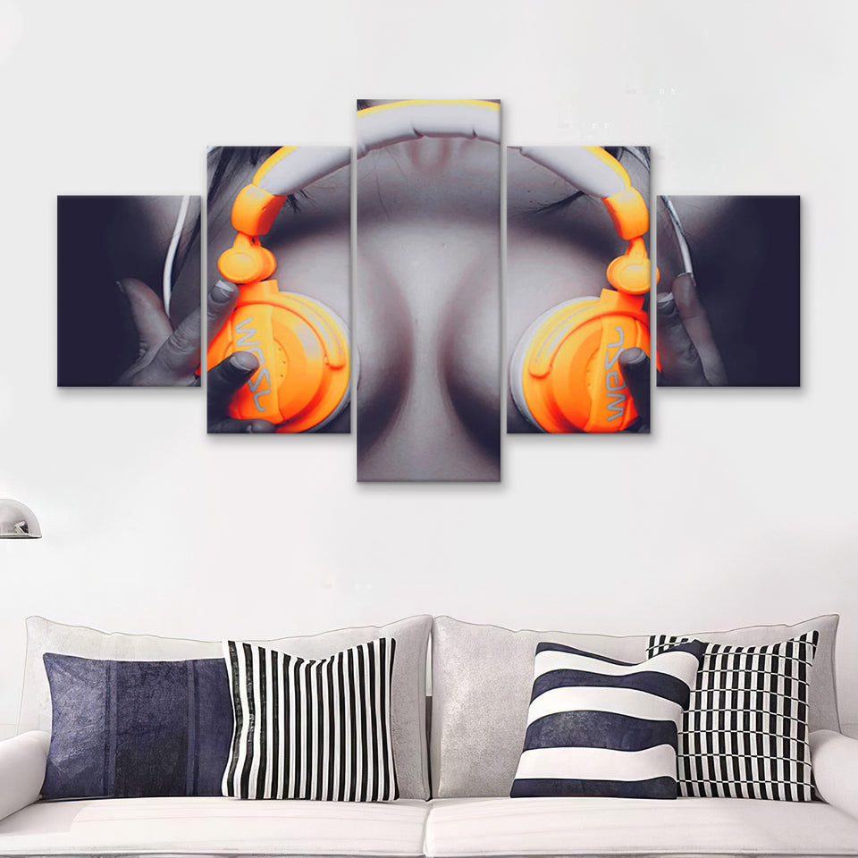 Erotic print on canvas Erotic female canvas 5 Piece Canvas Prints Wall Art - Painting Prints, Wall Decor,Multi Panel