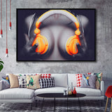 Erotic print on canvas Erotic female canvas Framed Canvas Prints Wall Art - Painting Prints, Wall Decor, Floating Frame