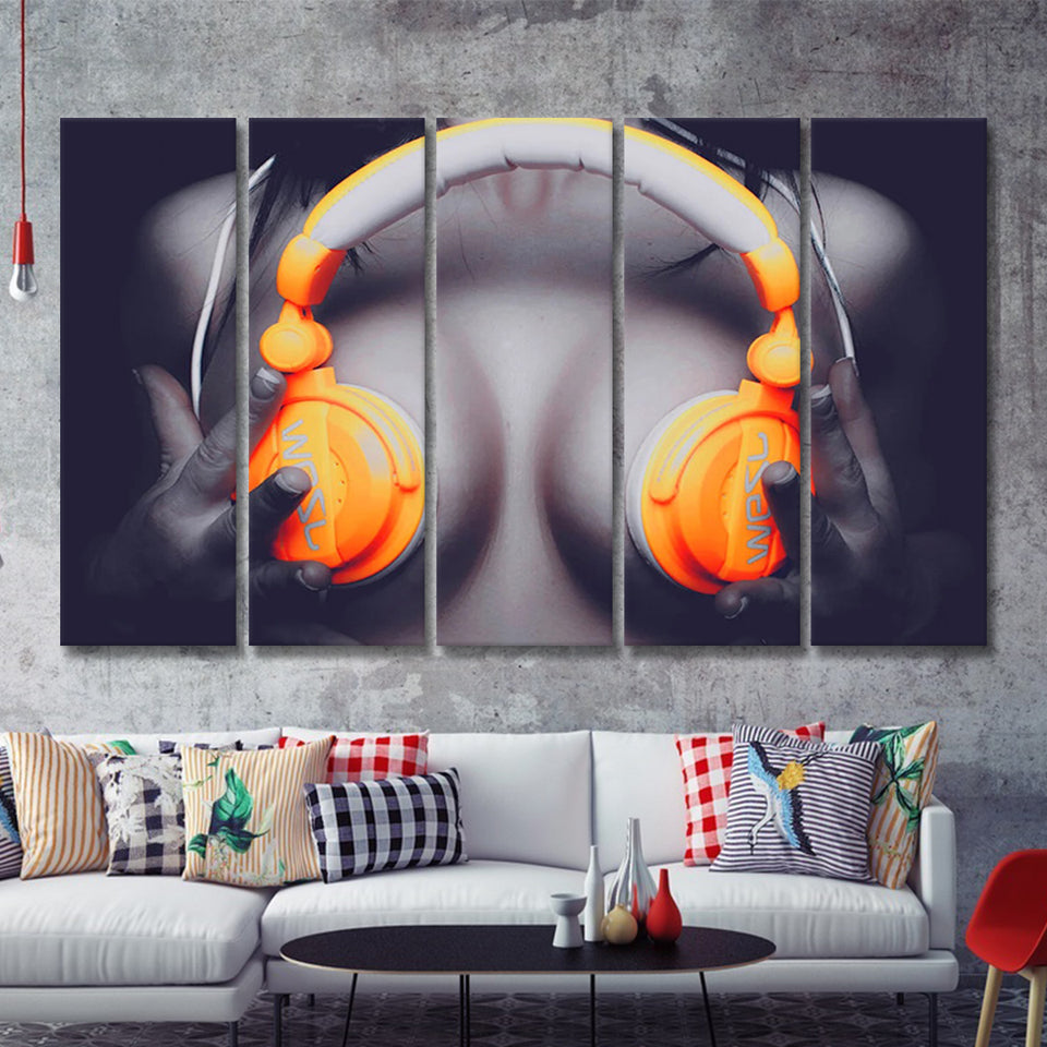Erotic print on canvas Erotic female canvas 5 Piece Canvas Prints Wall Art - Painting Prints, Wall Decor,Multi Panels