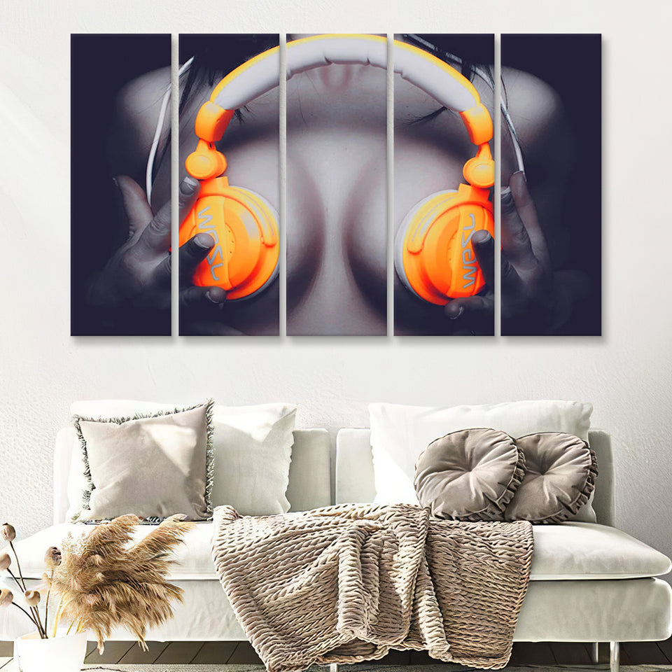 Erotic print on canvas Erotic female canvas 5 Piece Canvas Prints Wall Art - Painting Prints, Wall Decor,Multi Panels