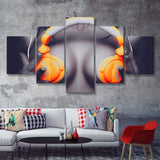 Erotic print on canvas Erotic female canvas 5 Piece Canvas Prints Wall Art - Painting Prints, Wall Decor,Multi Panel