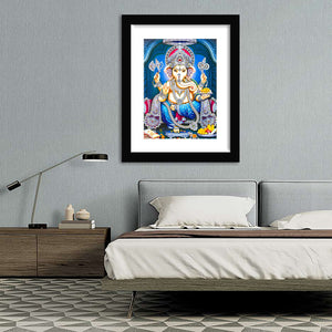 Eshanputra Ganesha - Framed Prints, Painting Art, Art Print, Framed Art, Black Frame