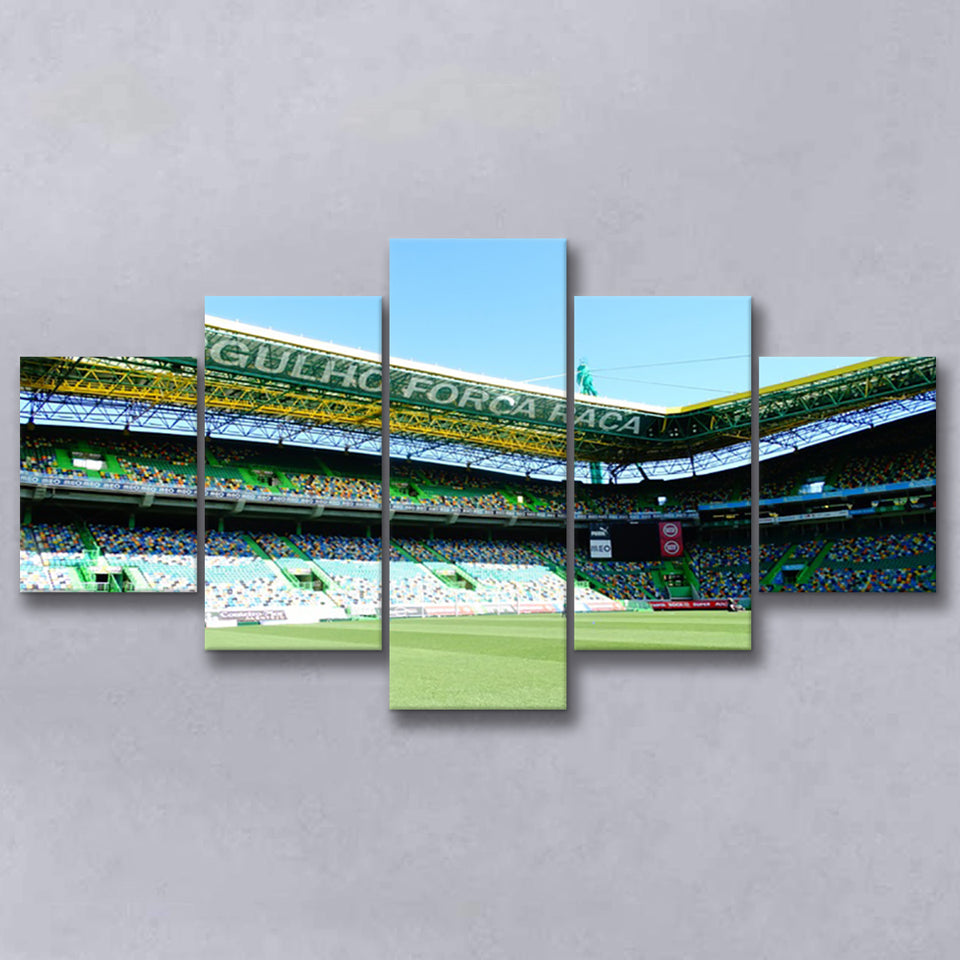Estadio Jose Alvalade, Stadium Canvas, Sport Art, Large Canvas, Multi Panels, Canvas Prints Wall Art Decor