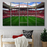 Estadio Sport Lisboa e Benfica, Stadium Canvas, Sport Art, Gift for him, Multi Panels B, Canvas Prints Wall Art Decor