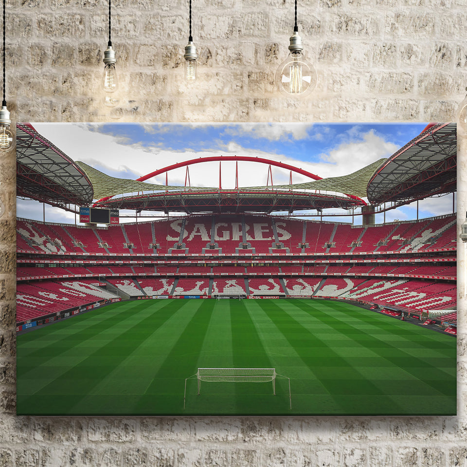 Estadio Sport Lisboa e Benfica, Stadium Canvas, Sport Art, Gift for him, Fan Gift, Canvas Prints Wall Art Decor