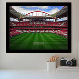 Estadio Sport Lisboa e Benfica, Stadium Canvas, Sport Art, Gift for him, Framed Art Prints Wall Art Decor, Framed Picture