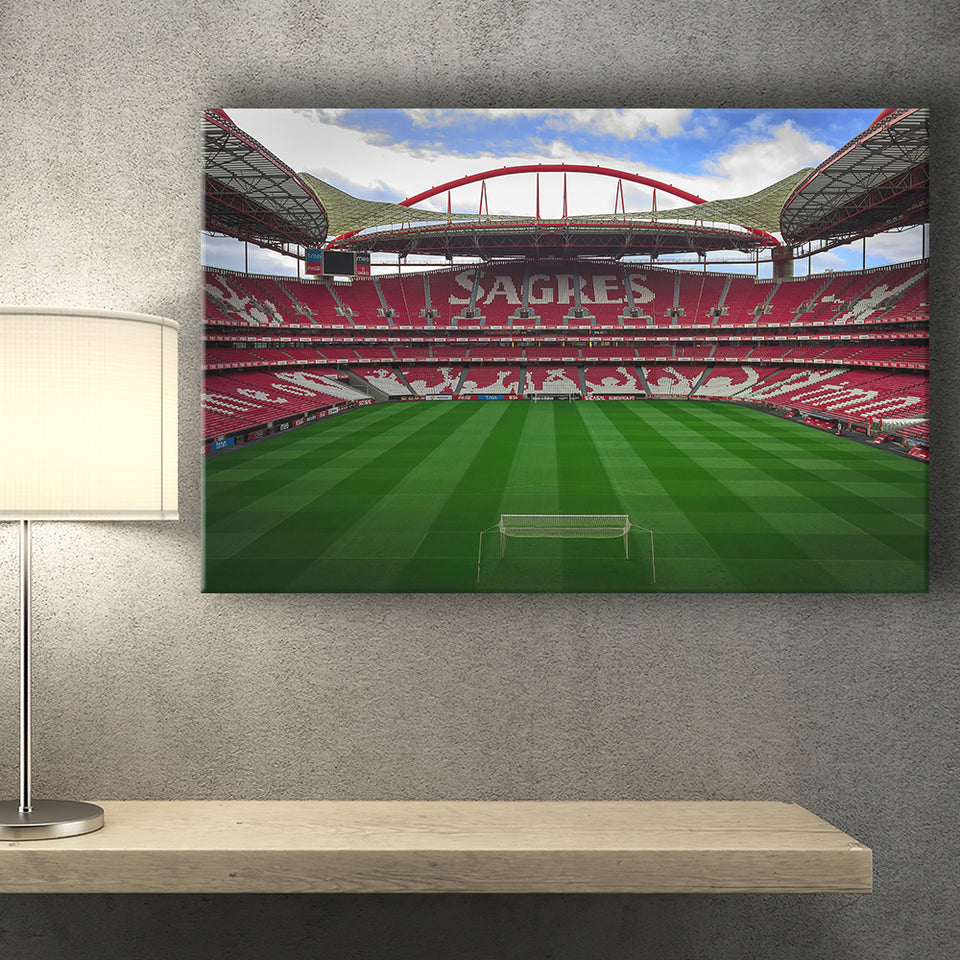 Estadio Sport Lisboa e Benfica, Stadium Canvas, Sport Art, Gift for him, Fan Gift, Canvas Prints Wall Art Decor