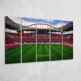 Estadio Sport Lisboa e Benfica, Stadium Canvas, Sport Art, Gift for him, Multi Panels B, Canvas Prints Wall Art Decor