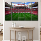 Estadio Sport Lisboa e Benfica, Stadium Canvas, Sport Art, Gift for him, Multi Panels B, Canvas Prints Wall Art Decor