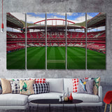 Estadio Sport Lisboa E Benfica 5 Pieces B Canvas Prints Wall Art - Painting Canvas, Multi Panels,5 Panel, Wall Decor