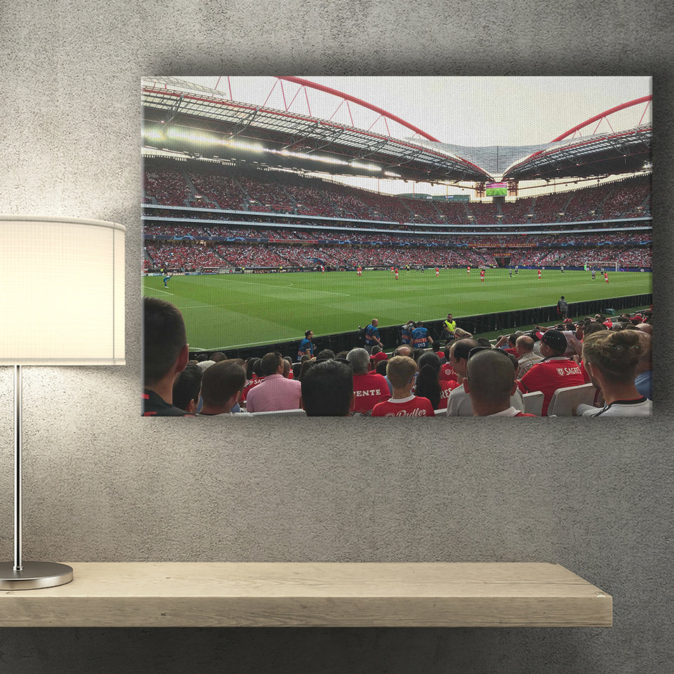 Estadio Sport e Benfica, Stadium Canvas, Sport Art, Gift for him, Fan Gift, Canvas Prints Wall Art Decor