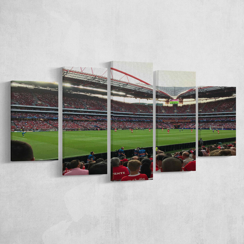 Estadio Sport e Benfica, Stadium Canvas, Sport Art, Large Canvas, Multi Panels, Canvas Prints Wall Art Decor