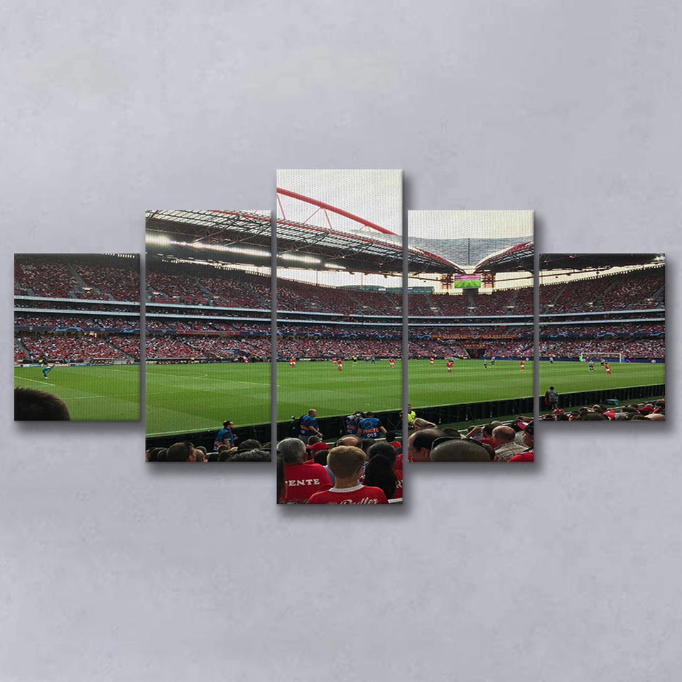 Estadio Sport e Benfica, Stadium Canvas, Sport Art, Large Canvas, Multi Panels, Canvas Prints Wall Art Decor