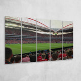 Estadio Sport e Benfica, Stadium Canvas, Sport Art, Gift for him, Multi Panels B, Canvas Prints Wall Art Decor