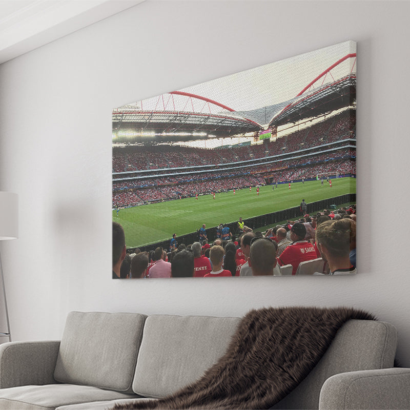 Estadio Sport e Benfica, Stadium Canvas, Sport Art, Gift for him, Fan Gift, Canvas Prints Wall Art Decor
