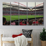 Estadio Sport e Benfica, Stadium Canvas, Sport Art, Gift for him, Multi Panels B, Canvas Prints Wall Art Decor